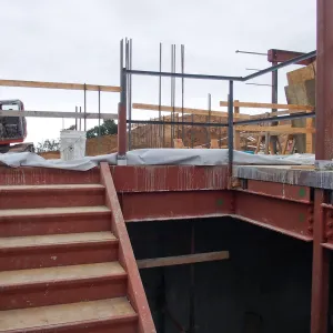 Pritzlaff Conservation Center construction, stairway