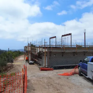 Pritzlaff Conservation Center Construction, exterior looking southwest