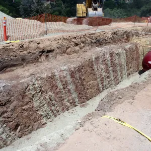 Pritzlaff Conservation Center Construction, Storm Water Detention Tank excavation