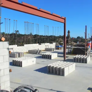Pritzlaff Conservation Center construction, second floor looking southeast