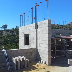 Pritzlaff Conservation Center construction, upper floor interior looking northwest