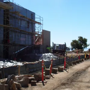 Pritzlaff Conservation Center construction, southwest corner looking southeast