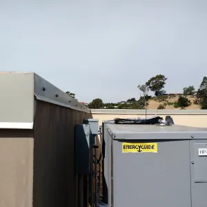 Pritzlaff Conservation Center construction, HVAC system on roof