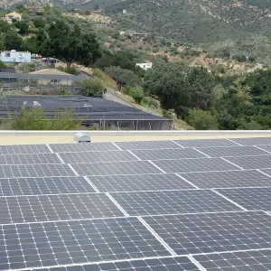 Pritzlaff Conservation Center construction, solar panels on roof