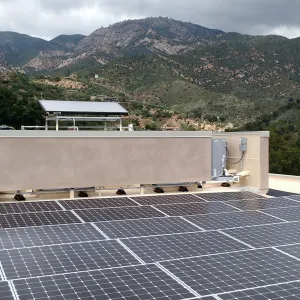Pritzlaff Conservation Center construction, solar panels on roof