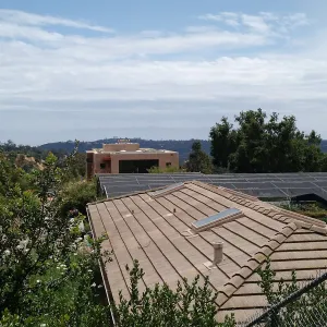 Pritzlaff Conservation Center construction, view from upper parking lot entrance