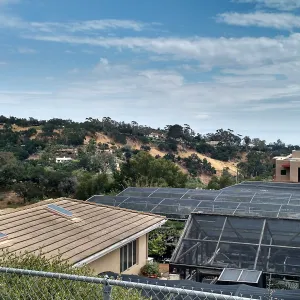 Pritzlaff Conservation Center construction, view from top of Horticulture Unit area