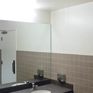 Pritzlaff Conservation Center construction, public restroom detail