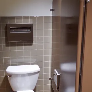 Pritzlaff Conservation Center construction, public restroom detail