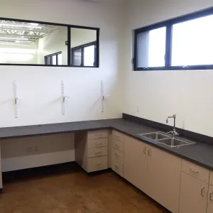 Pritzlaff Conservation Center construction, southwest corner of genetics lab