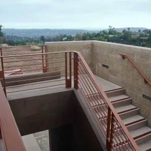 Pritzlaff Conservation Center construction, exterior stairway