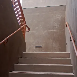 Pritzlaff Conservation Center construction, exterior stairway