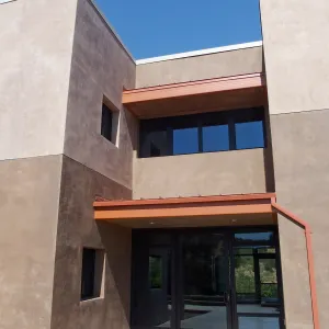 Pritzlaff Conservation Center Construction, main entrance looking east