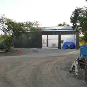 Horticulture Barn Construction, exterior looking southwest