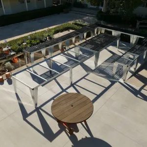 New steel plant benches in the Garden Growers Nursery