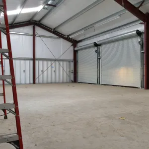 Horticulture Barn Construction, interior looking northwest
