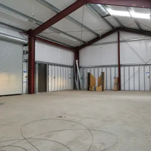 Horticulture Barn Construction, interior looking east