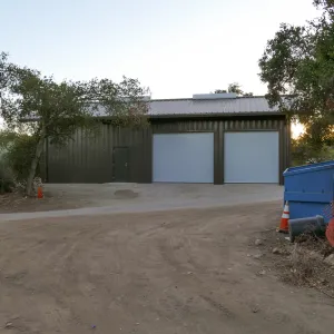 Horticulture Barn Construction, exterior looking southwest