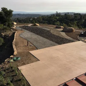 Island View Garden construction, laying gopher wire for Bouteloua lawn