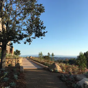 Island View Garden west side looking toward ocean and Santa Cruz Island