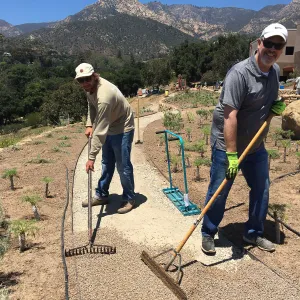 Installation of Eco-PaveÂ® path at the Island View Garden