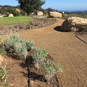 Installation of Eco-PaveÂ® path at the Island View Garden