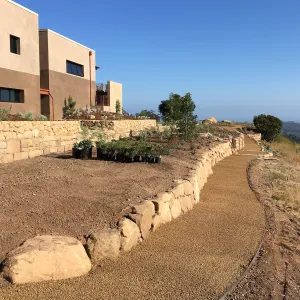 Installation of the Island View Garden west side
