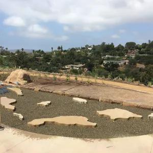 Island View Garden, Finishing the Island Sculpture