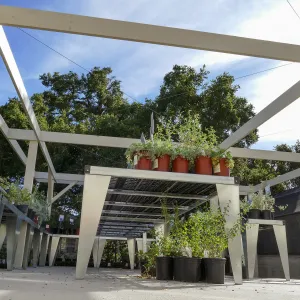 New shade structure at Garden Growers Nursery