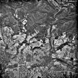 Aerial photograph of SBBG and vicinity