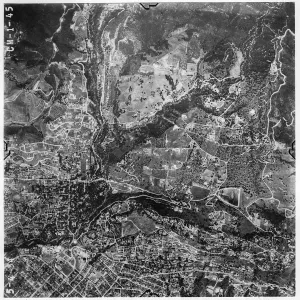 Aerial photograph of SBBG and vicinity