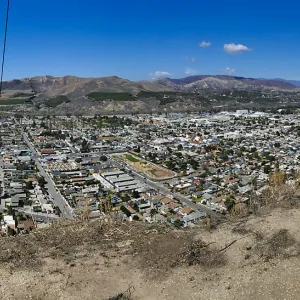 West Ventura from Grant Park after Thomas Fire