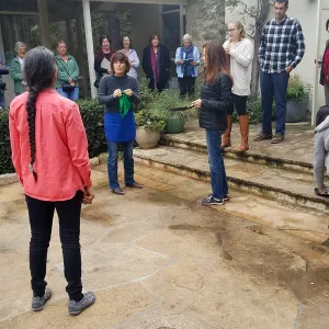 Pancake Day 2018, Team Michele preparing to race against Team Michelle