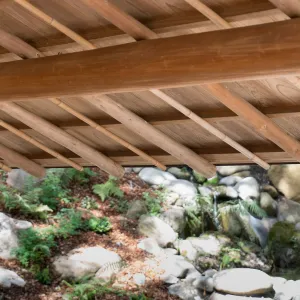 Roof framing detail, ShinKanAn Teahouse