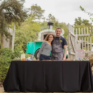 2018 Santa Barbara Beer Garden Event, Autostrada Pizza, Clara Small Smith Steps