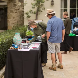 2018 Santa Barbara Beer Garden Event, Silent Auction, Courtyard
