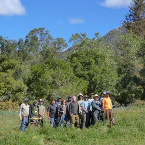 Horticulture staff portrait in the Meadow