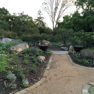 Water Wise Home Garden shortly after planting