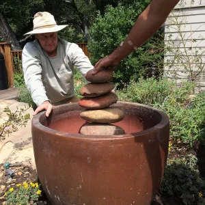 Dave Kershaw, fountain at the Water Wise Home Garden