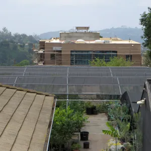 View from upper parking lot over nursery to Pritzlaff Conservation Center
