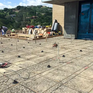 Pritzlaff Conservation Center, south side patio construction