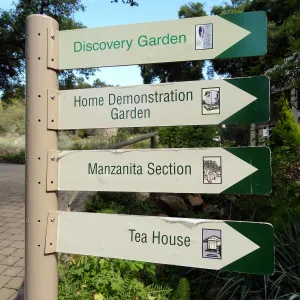 directional signage, SBBG