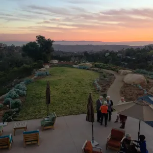 Sunset at the Garden to Table dinner at the Pritzlaff Conservation Center