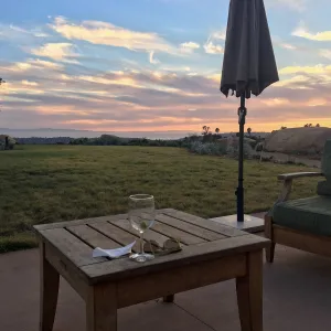 Sunset at the Garden to Table dinner at the Pritzlaff Conservation Center
