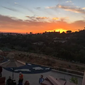 Sunset at the Garden to Table dinner at the Pritzlaff Conservation Center