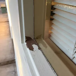 Peeling paint after west side paint project completed