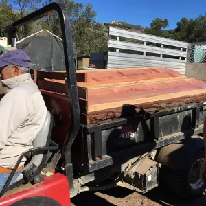 Bench making, Connie Harvie bench