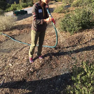 Testing the Hydroseeder, Alena Donati