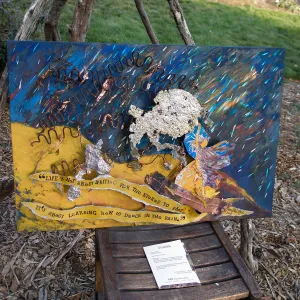 â€˜Dancing in the Rain' by Susan Love, Art from the Ashes