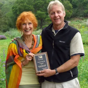 Volunteer of the Year Julie Campbell with Dave Kershaw